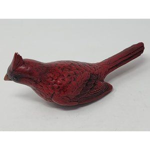 Vintage Roseville Ceramic Male Cardinal Red‎ Clip On Bird Bath Without Clip